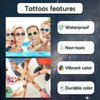80 PCS Cats Temporary Tattoos for Party Supplies, Temporary Tattoo Stickers for Birthday Parties, Cat Party Favor Activities, Waterproof Temporary Tattoos.