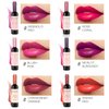 6 Colors Lip Gloss Set Wine Lipstick Matte Long Lasting Waterproof Lip Tint Set Lip Stain