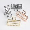 Vintage Metal Hair Claw Hair Jaw Clips Hair Clamp Accessories for Women (Rectangle, Rose gold)