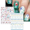TailaiMei Summer Nail Decals Stickers, Self-Adhesive DIY Design Nail Art Decorations (12 Sheets)