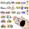 42PCS Foam Fridge Magnets for Toddlers, Vehicle Toddler Magnets Toys, Fridge Magnets for Kids, Refrigerator Magnets for Kids, Magnets for Kids on Fridge, Baby Toddler Magnets for Refrigerator