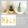 Totority Miniature Music Instrument 1: 12 Mini Dollhouse Saxophone Trumpet Trombone Musical Instrument Dollhouse Model for Dollhouse Nursery Room Golden 4pcs