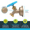 SharkBite 1/2 x 3/4 Inch MHT 45 Degree Hose Bibb, Multi Turn, Push To Connect Brass Plumbing Fitting, PEX Pipe, Copper, CPVC, PE-RT, HDPE, 24632LF