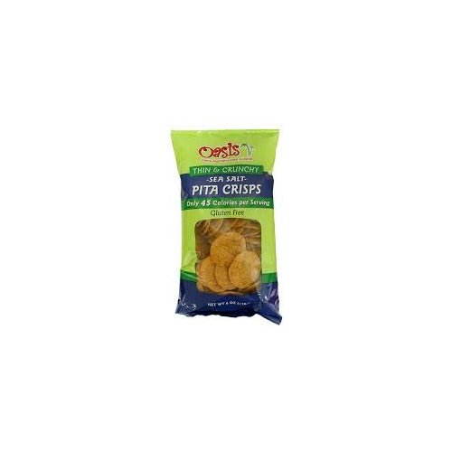 Oasis Pita Crisps Sea Salt Gluten Free 6oz bags x 6 pack (36-oz total)