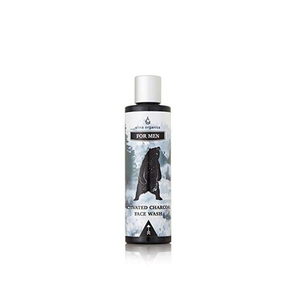 Elina Organics: 8oz, Activated Charcoal Face Wash, Facial Cleanser, Prevents Breakouts, Organic Ingredients, All Natural Skincare, Organic Botanicals, Will Not Over Dry Skin, Spirulina, Non Oily