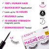 KISS i Envy Magnetic Human Hair Lashes Double Strength Reusable Lashes Easy To Apply, Everyday Wearable False Eyelashes