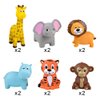 ArtCreativity Vinyl Zoo Animals Toys (Pack of 12) - Assorted Squeezable Toys Safari Animals Figures - Safari Birthday Party Favors for Kids, Jungle Animals Figures for Fun Bath & Play Time
