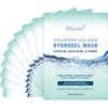 Ebanel 10-Pack Hydrogel Collagen Mask for Face, Instant Brightening Hydrating Face Mask Sheet Mask for Firming, Lifting Anti Aging Anti Wrinkle with Hyaluronic Acid, Peptide, Aloe Vera, Vitamin C & E