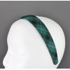 Fashion Accessories Now green black white plaid headband 1 1/8 inches wide tartan fabric covered hair band plaid headband