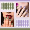 SILPECWEE 16 Sheets Nail Polish Strips Self Adhesive Nail Polish Stickers Full Nail Wraps for Women Gel Nail Strips Fingernails Manicure Sticker Nails with 1pc Nail File (Elegant Style)