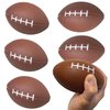 GIFTEXPRESS 6-Pack 5" Foam Football Stress Balls, Sport Balls, Superbowl Decoration Party Favor, Football Themed Party Supplies
