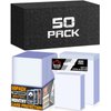 50 Count TopLoaders Card Sleeves and 200 Count Clear Soft Sleeves for Trading Card, Protective Sleeves Holder Fit for Stardard Cards, Baseball Card, Sports Cards, MTG