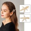 8 Pcs Starfish Hair Clip Seashell Hair Clips, Pearls Crystal Hair Clips, Bride Wedding Head Pieces Ponytail Holder Hair Accessories for Women and Girls
