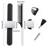 Magnetic Wrist Sewing Pincushion Pin Holder Wristband Pin Cushion Holder with 2 Pieces Stainless Steel Pintail Rat Tail Comb, 5 Pieces Wide Teeth Alligator Sectioning Hair Clip for Hair Sewing (Black)