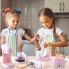 Kitchen Appliances Toys, Kids Play Kitchen Accessories Set,Pretend Kitchen Toys for Kids Ages 4-8,Coffee Maker,Mixer,Toaster That Works, for Girls Ages 3+