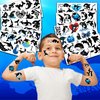100 PCS Orca Whale Birthday Party Decorations Favors Supplies Sea Ocean Killer Whale Temporary Tattoos Stickers for Girls Boys Cute Gifts School Prizes Rewards