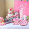 Gift Boutique 96 Pcs Pajama Party Supplies Tableware Set Paper Plates Cups Napkins Girls Pajamas Mask Sleepover Slumber Disposable Dinnerware Serve 24