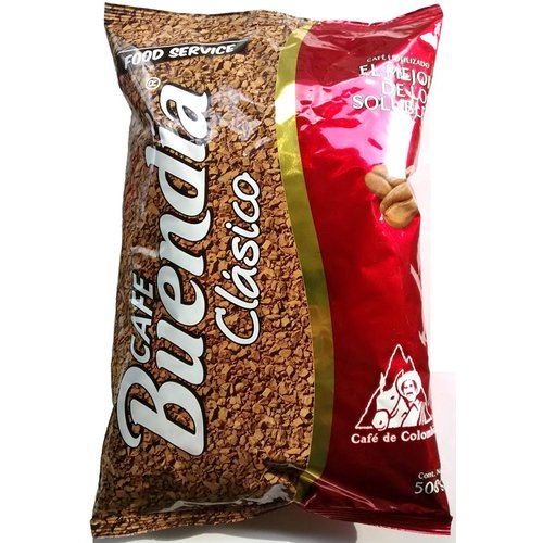 Buendia Instant Coffee - 17.6 oz (500g.) - 100% Colombian Freeze Dried Coffee