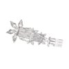 SAMKY Wedding Floral Rhinestones Crystal Prom Bridal Hair Comb Tiara T1083