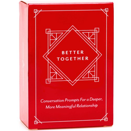 BETTER TOGETHER Honest Conversation Starter Couple Games - 100 Romantic & Deep Couple Questions Card Games - Relationship Cards for Couples Date Night Game Ideas Stocking Stuffer Ideas for Him Her