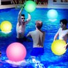 3 otters 4PCS Light Up Beach Balls, 12" Glow Pool Balls with Remote Control LED Beach Ball Inflatable Beach Toy for Kids Summer Parties Pool Decorations