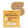 Kitsch Coconut Oil Shampoo Bar, Deep Moisturizing Curly Hair Shampoo, Safe for Color Treated Hair, Paraben & Sulfate Free Formula, Plastic Free, Vegan & Cruelty Free Ingredients for Dry Hair, 3.2 oz
