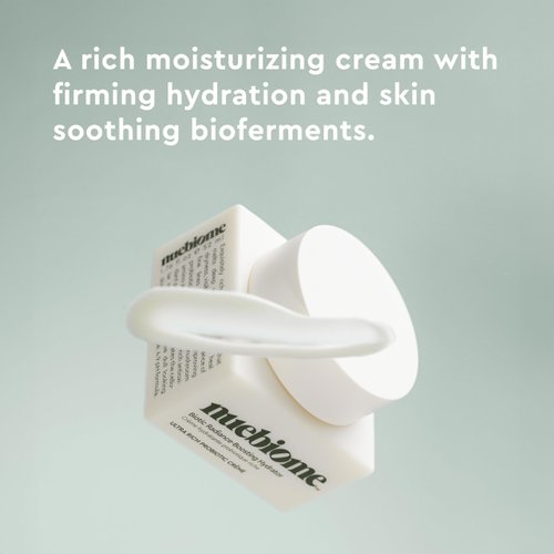 Nuebiome Biotic Radiance-Boosting Hydrator; Rich Anti-Aging Face Moisturizer, Neck and Chest Cream, Mushroom Amino Acid & Vitamin C to Reduce Wrinkles, Firm and Brighten Skin; 52 mL
