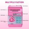 GuDoQi Password Piggy Bank, Digital Electronic Money Bank, Mini ATM Cash Coin Saving Can Toys, Birthday for Kids, Pink