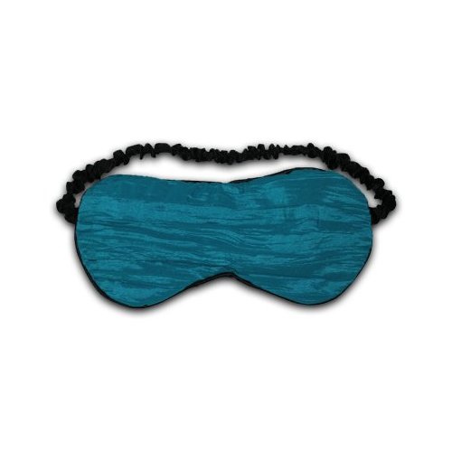 Relaxso Silk Therapy Lavender Eye Mask, Chiffon Crinkle Teal