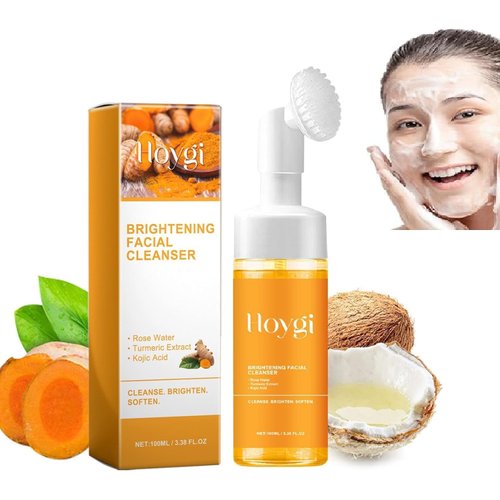 Turmeric Facial Cleanser, Skincare Face Wash, Moisturising Turmeric Foaming Cleanser, Exfoliating Soothing Hydrating Skincare Facial Wash For Face Body
