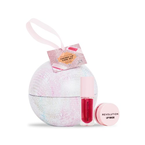 Revolution Beauty Cherry Lip Oil Gift Set, Holiday Gift Set with Cherry Glaze Lip Oil & Cherry Lip Mask, Nourishing & Conditioning, Vegan & Cruelty-Free