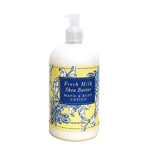 Greenwich Bay Fresh Milk Liquid Hand Soap & Lotion Combo with Shea Butter - Botanical Collection - Beautiful Packaging - 16 Ounce Each Bottle (Fresh Milk Shea Butter)