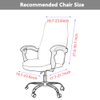 Melaluxe Office Chair Cover with Armrest Covers， Universal Stretch Desk Chair Cover, Computer Chair Slipcovers (Size: L) - Black