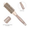 BANGMENG Round Brush with Boar Bristles, Round Barrel Brush for Blow Drying, Nano Thermal Ceramic Ionic Tech, For Straightening & Drying (1 inch Barrel, 2.25 inch with Bristles) Gold