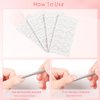 BOMOQING 2PCS Cuticle Pusher and 60 Nail Sand Polishing Tablets,Cuticle Pusher Tool Lottery Ticket Scratcher Tool,Under Nail Cleaner Tool Nail Remover Kit Toenail Scraper Cleaner Replaceable Sandpaper