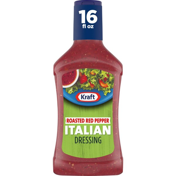 Kraft Roasted Red Pepper Italian Salad Dressing (16 fl oz Bottle)