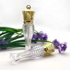 Healthcom 10 Pcs 5ml Mermaid Crown Clear Lip Gloss Tubes Vials Empty Refillable Lip Glaze Tubes DIY Cosmetic Container Lipstick Tube Bottle with Crown Wand Makeup Travel Lipgloss Bottle for Women Girl