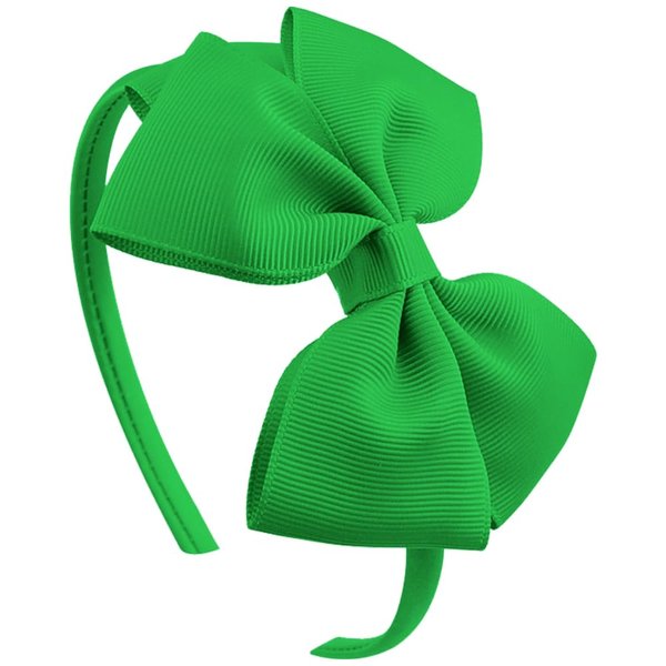 Kistreao Bow Headband Green Hair Bow Hair Bands Cute Headbands for Women Girl Bows Hair Accessories Festival Holiday Party Supplies