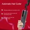 Automatic Curling Iron, Cordless Hair Curler Iron with LCD Temperature Display and Timer, 3 Adjustable Temperature Portable USB Rechargeable Fast Heating Auto Curler for Hair Styling(#1)