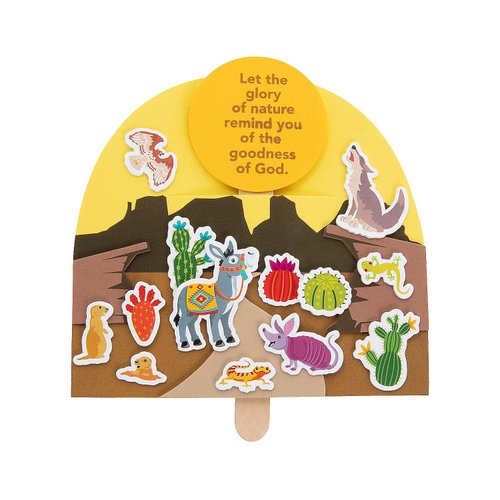 Fun Express Southwest VBS God is Surprising Pop-Up Craft Kit - VBS Vacation Bible School Supplies/Decor - Makes 12
