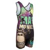 KO Sports Gear - Unisex Wrestling Singlet (Mat Monkey, Youth Medium)
