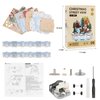 Wooden Music Box Puzzle – DIY Christmas Street View Rotating Music Box Kit, 3D Creative Musical Puzzle Craft Model, Holiday Desk Decor, for Adults, Birthday & Christmas