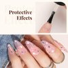 beetles Gel Polish 2Pcs 15ml No Wipe Top Coat High Gloss Shiny Long-Lasting Clear Gel Top Coat, Soak Off Nail Lamp Nail Gel, Home DIY Professional Manicure and Nail Salon