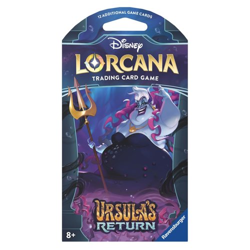 Ravensburger Disney Lorcana TCG: Ursula's Return Assorted Single Booster Pack (12 Cards) | Collectible Trading Cards | Ideal for Disney Fans & TCG Players | Suitable for Ages 8+