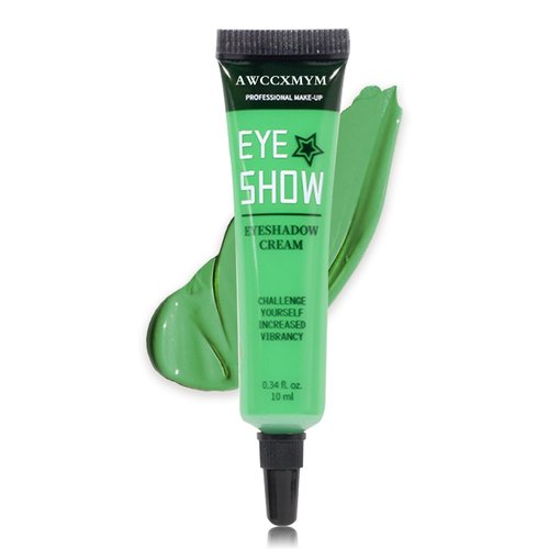 AWCCXMYM Green Glitter Eyeshadow Cream Eyeshadow Colorful Highly Pigmented Shiny Pearl Matte Eyeshadow Palette For Eyeliner Face Body Paint 04#Green