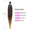 3 Tone Pre Stretched Braiding Hair 28 inches 6 Bundles Professional Braids Hair Extensions Synthetic Crochet Braiding Hair 1b-30-27