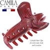 Camila Paris CP3319 French Hair Clip for Women Thick Hair for Long Curly Wavy Hair, Red, Girls Hair Claw Clips Fashion Styling Hair Accessories for Women, Strong Hold No Slip Grip, Made in France
