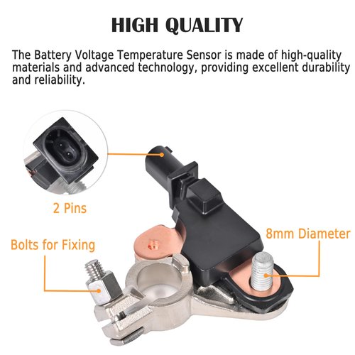 YuanchiNB Battery Current Sensor Compatible with Chrysler Dodge Jeep Ram, Battery Voltage Temperature Sensor Replacement Part, Replaces Number 4692269AI