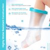 Wilsco 100% Waterproof Leg Cast Cover for Showering, Reusable Covers for Leg and Foot Surgeries, Cast Covers for Shower Leg, Cast Bag for Shower, Cast Cover for Showering Foot, Sleeve Length 25 in, Ring Diameter 19 cm, Opening Diameter 6 cm ±1-2mm