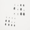 IMSOHOT 24Pcs Oval Press on Nails Short Glossy Fake Nails Checkerboard Black False Nails Rpund Glue on Nails Full Cover Acrylic Nails for Women